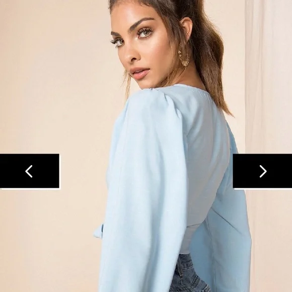 Tie Front Top - Picture 2 of 2